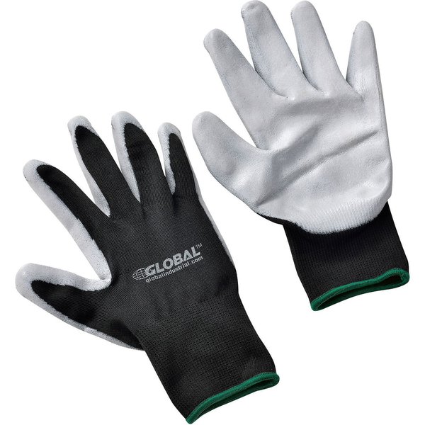 Global Industrial Foam Nitrile Coated Gloves, Gray/Black, Medium 708344M